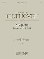 Allegretto Organ sheet music cover Thumbnail